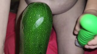 Huge Squash Makes My Cunt Squirt Like A Fountain.