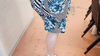 I let the maintenance guy see my legs & he got very horny and filled my pussy with his cum - 7 image