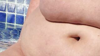 Pervert watching me play naked in the pool - 14 image