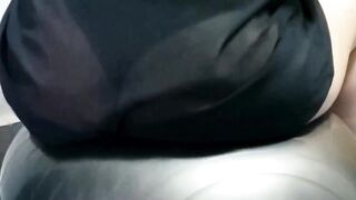 My round ass gym wife at pilates classes - 3 image