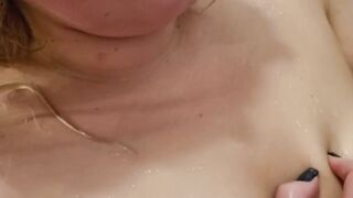 Pissed in the face and mouth of a fat blonde in a Russian bathhouse - 2 image