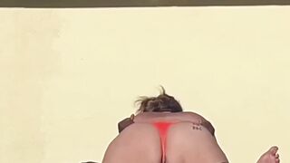 Mature PAWG Gets Pounded Poolside - 12 image