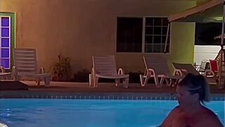 Mature PAWG Gets Pounded Poolside - 13 image
