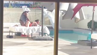 Mature PAWG Gets Pounded Poolside - 5 image