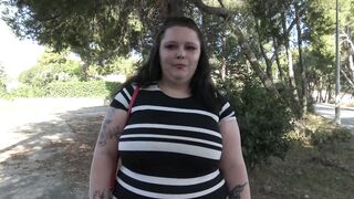 Tattooed Jade BBW gets a taste of double penetration! - 4 image