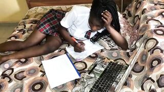 STUDYING HARD TO GET A GOOD GRADE IN COLLEGE, BUT WITH MY PUSSY I CAN GET A BETTER GRADE - 5 image