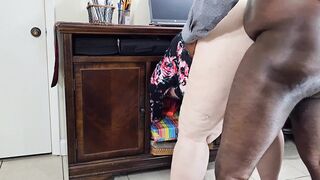 Boss caught Secretary bent over with legs open & eat her pussy - 13 image