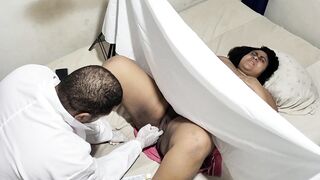 Horny clandestine gynecologist attends to his patient and cums in her pussy - 10 image