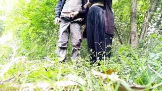 Stranger teases my nipples while I desperately milk him outdoors - 4 image