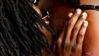 After a Serious Plowing Session, a Hung Black Guy Cums on His Girls Flat Stomach - 7 image