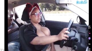 Black Uber driver flashing - 13 image