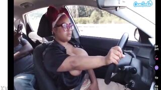 Black Uber driver flashing - 14 image