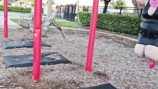 Stranger found me with my legs open in car, and fingered my pussy until I piss outdoor in public (thick hijab Muslim Pawg Milf peeing) - 3 image