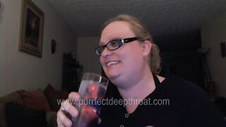 BBW TRIES TO DEEPTHROAT HER DILDO - 12 image