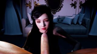 Hot chick give blowjob and deepthroat - Hentai 3D uncensored V367 - 7 image