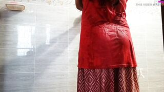 The Husband of the Girl Fucked the Mother-in-law in the Bathroom. Clear Bengali Audio - 5 image