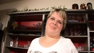 With her wet pussy this BBW milf of German descent shows herself enjoying with sex toys in her pussy - 1 image