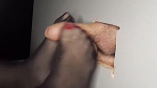 Hot footjob & gloryhole - 4 image