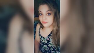 Gorgeous chubby girl tit flash and smile - 7 image