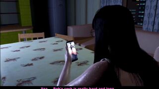 Cheating wife get fuck with her college frien -Hentai 3D uncensored V395 - 2 image