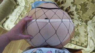 My girlfriend's gorgeous ass POV. Mature lesbian with strap-on loves fucking curvy MILF doggy style. Big ass compilation. PAWG. Home fetish. Amateur. - 3 image