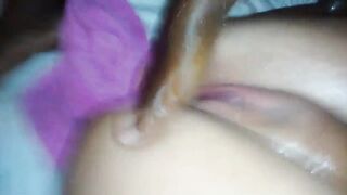 BBW wife squirts for black bull. Husband tapes - 10 image