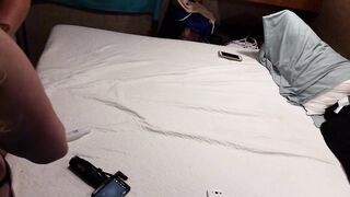 Fucking my bbw huge tit wife hard angle 1 - 2 image