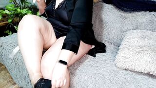 Now you know what kind of string hangs from my pussy - 8 image