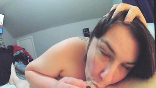 BBW MILF Blowjob with Cum Swallow KIRA CUMZ - 6 image