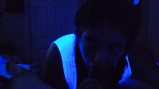 Submissive wife worships masters cock and takes facial - 7 image