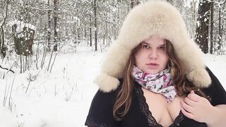 Hard Sex and Creampie in the Woods with Inexperienced Chubby Beauty - 6 image