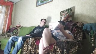 Fucked my stepsister while watching hentai - 2 image