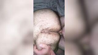 fucking hairy slut from behind making them cream on on white cock - 10 image