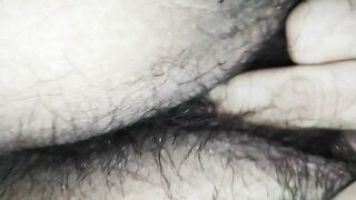 It's Sunday morning and my pussy wants to be touched peacefully so I take my hand towards my hairy pussy - 6 image