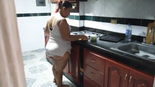 I Masturbate While My Stepmom Cleans the Kitchen - 15 image