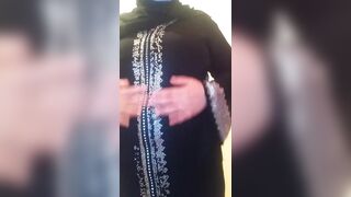 Moroccan Arab Woman Masturbates In Front Of Khaleeji Abaya's Camera - 3 image