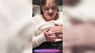 Stacie Licking Her Nips and Pussy Play With Glass Dildo - 2 image