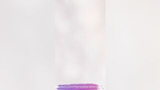 Stacie Licking Her Nips and Pussy Play With Glass Dildo - 4 image