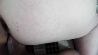 Amateur homemade BBW wife fucked doggy in tight wet pussy and cum in mouth POV - 2 image