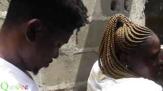 My neighbour came to fetch water and I fuck her juicy pussy