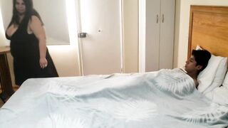 Stepmom visit stepson bed and riding cowgirl slut bbw - 2 image