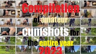 Compilation of amateur cumshots for the entire year 2023 - 1 image