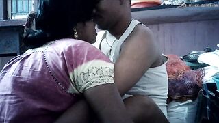 Indian house wife romantic kissing ass - 4 image