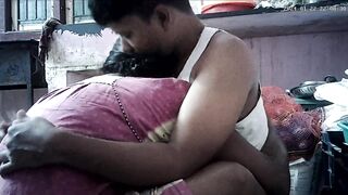 Indian house wife romantic kissing ass - 6 image