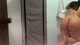 BIG ASS STEPMOTHER SHOWN IN FRONT OF THOUSANDS OF COCKS