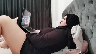 Horny STEPMOM watches PORN to cum! - 12 image