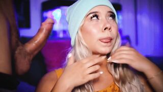 Horny blonde has fun with a small cock - 13 image