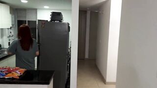 My step Brother-in-law's Cuckold Fucks me in my living room while my Stepsister is in the kitchen! Kylei Ellish, Celeste Alba and Milan Rodriguez - 7 image