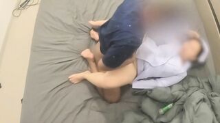 Fucking a nurse, cumming inside, screaming in the room