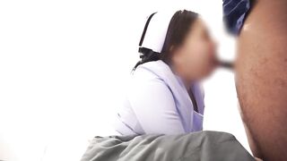Fucking a nurse, cumming inside, screaming in the room